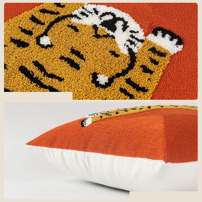 Tiger Patterned Pillow