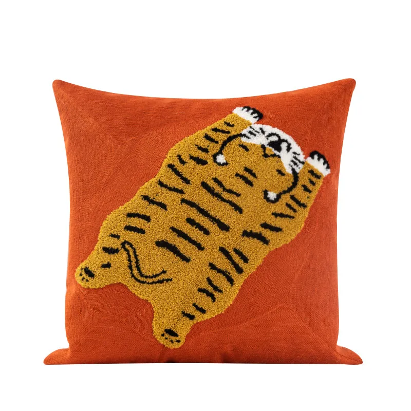 Tiger Patterned Pillow