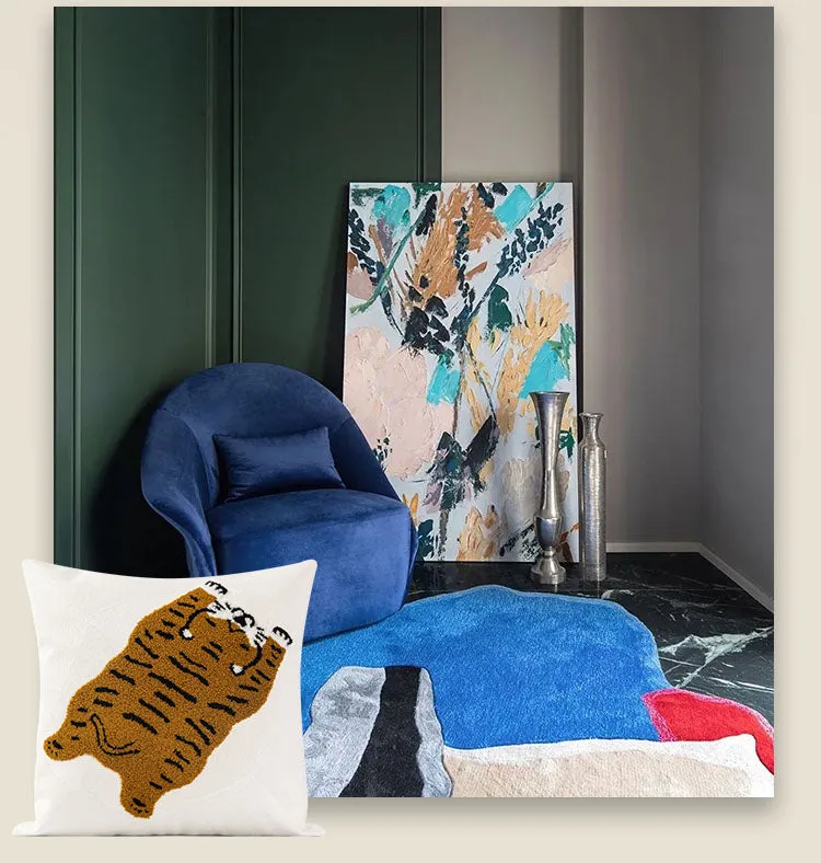 Tiger Patterned Pillow