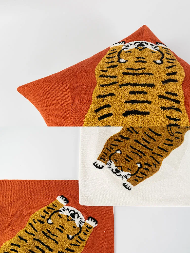 Tiger Patterned Pillow