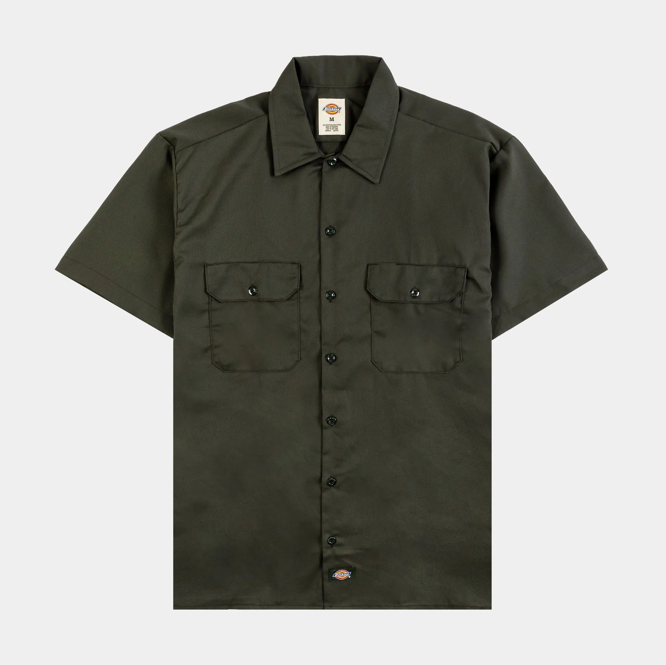 Twill Work Mens Short Sleeve Short (Green)