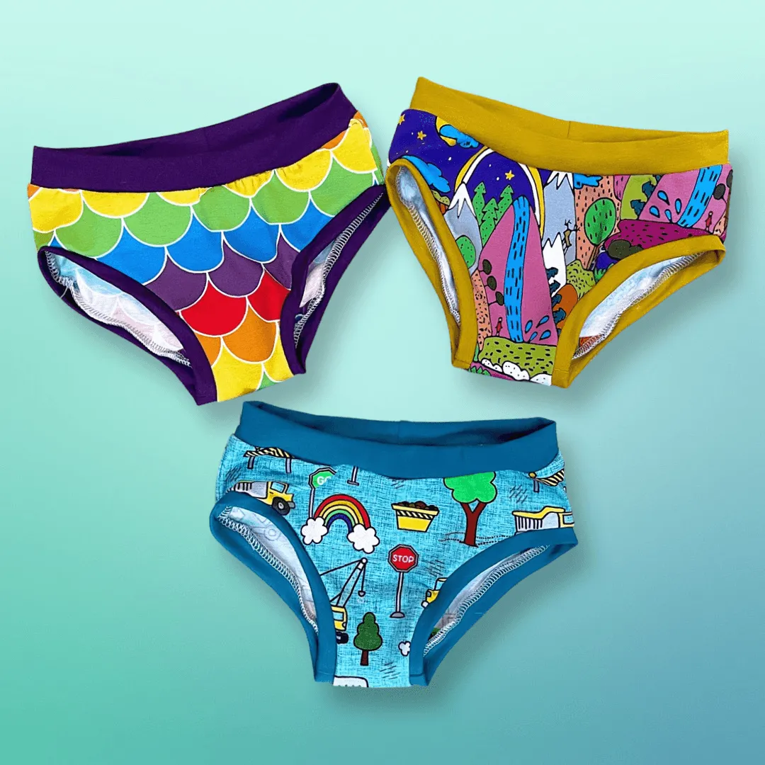 Unisex Children's Briefs - 3 Pairs Tutti Frutti Undies