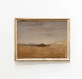 Vintage Landscape Field Wall Art Print