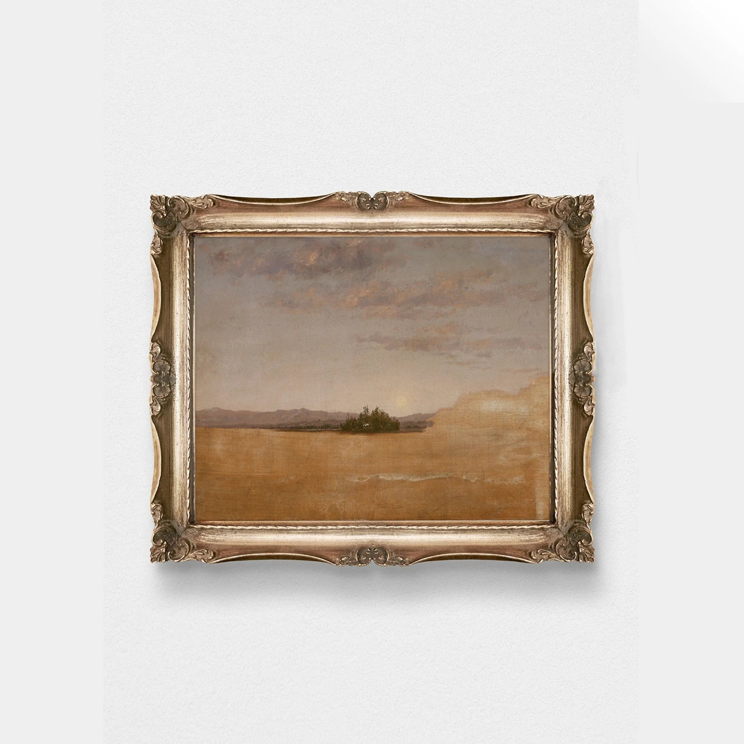 Vintage Landscape Field Wall Art Print