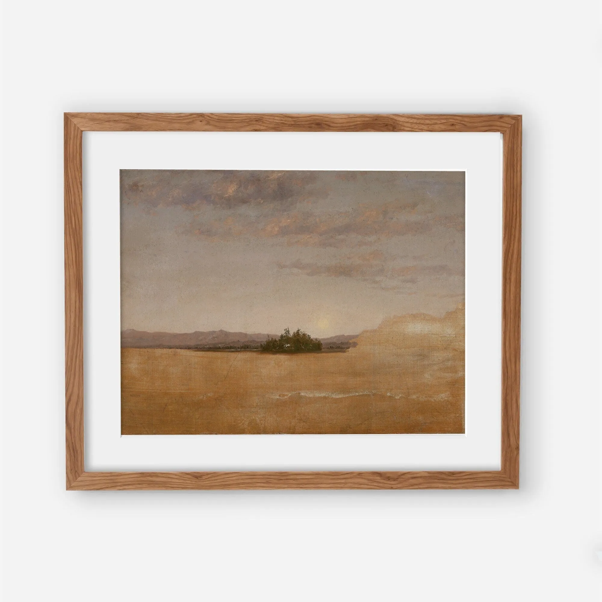 Vintage Landscape Field Wall Art Print