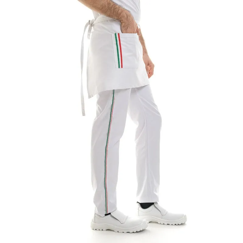 White Napoli Bartender Kitchen Apron - MANELLI