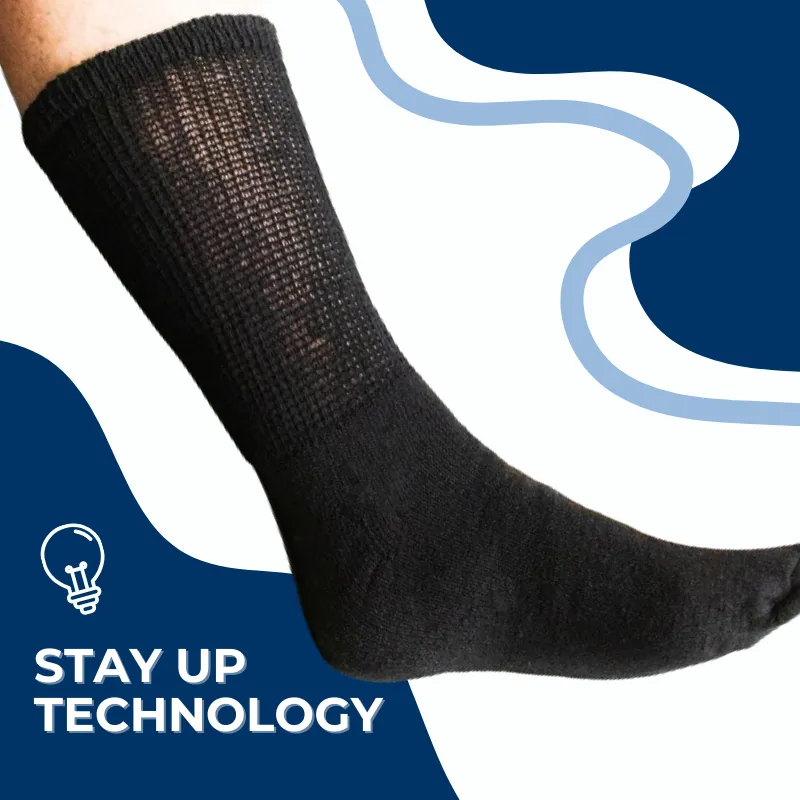 Women's Cotton Diabetic Crew Socks (6 Pair)