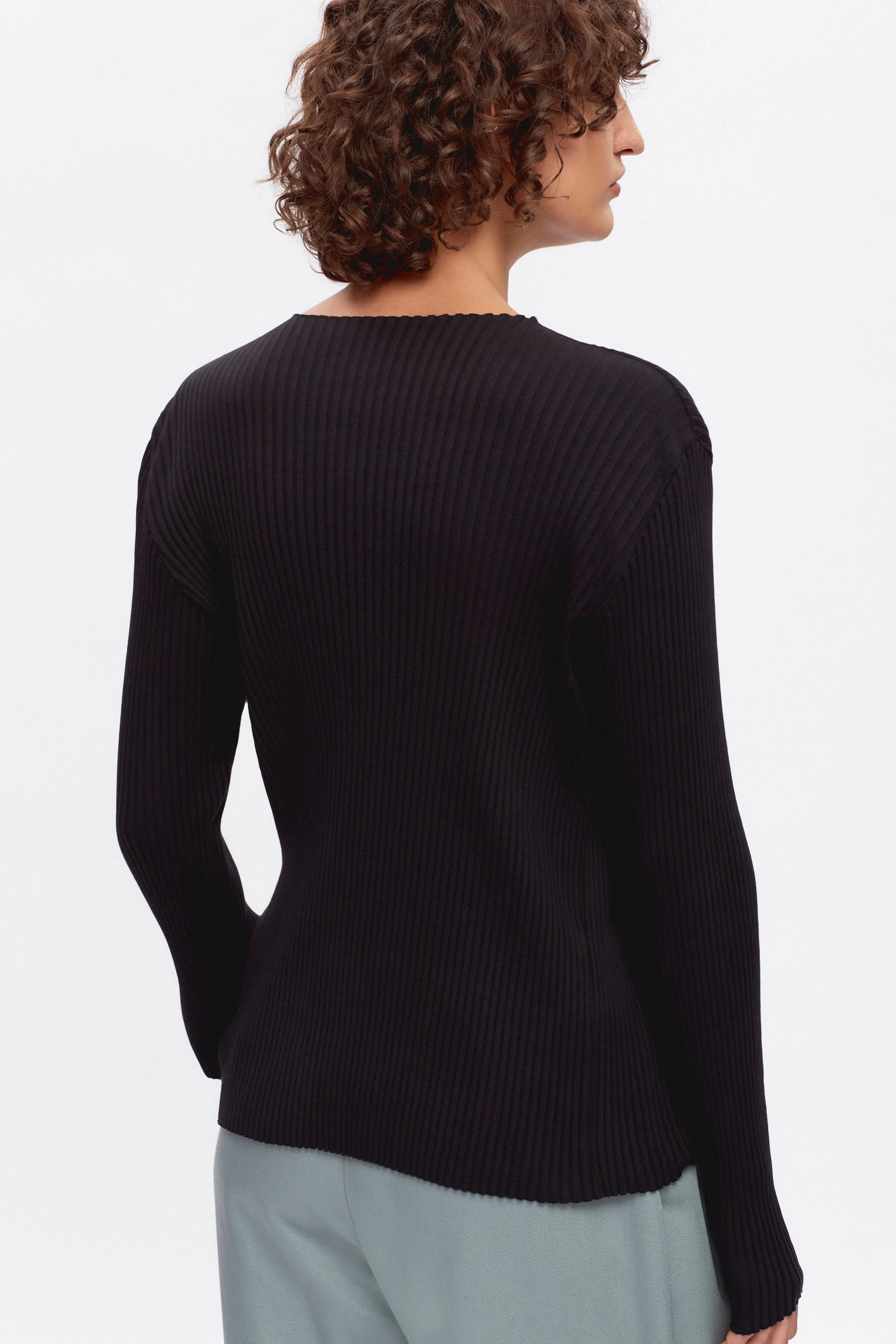 Women's Nile Rib Longsleeve in Black