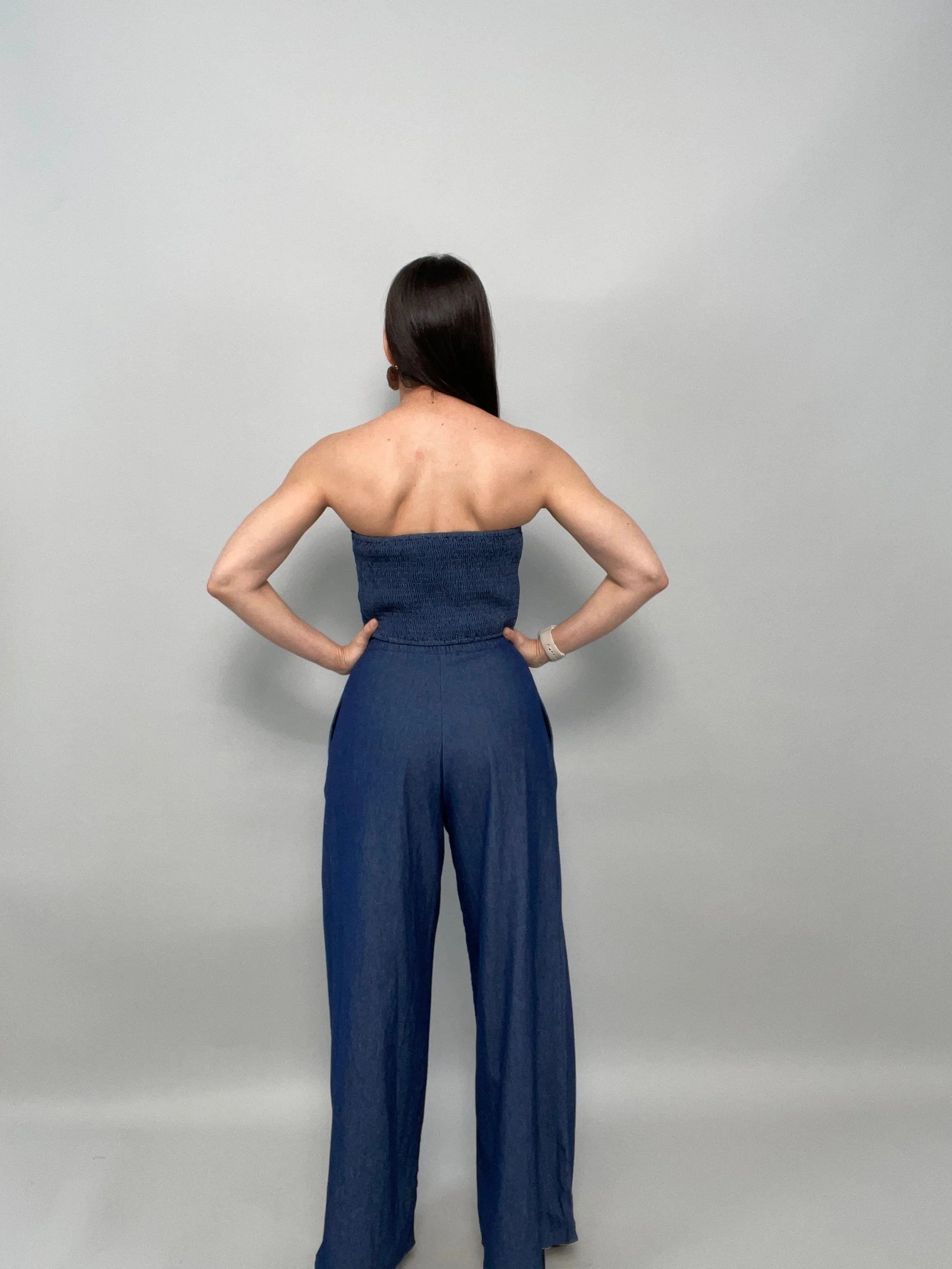 Yari Top & Pant Denim Set